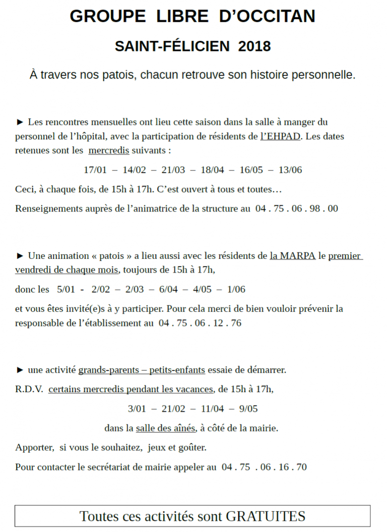 Le Patois l’apprendre le parler Noz'infos