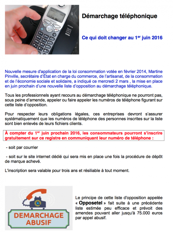 DÉMARCHAGE TÉLÉPHONIQUE CE QUI VA CHANGER…. Noz